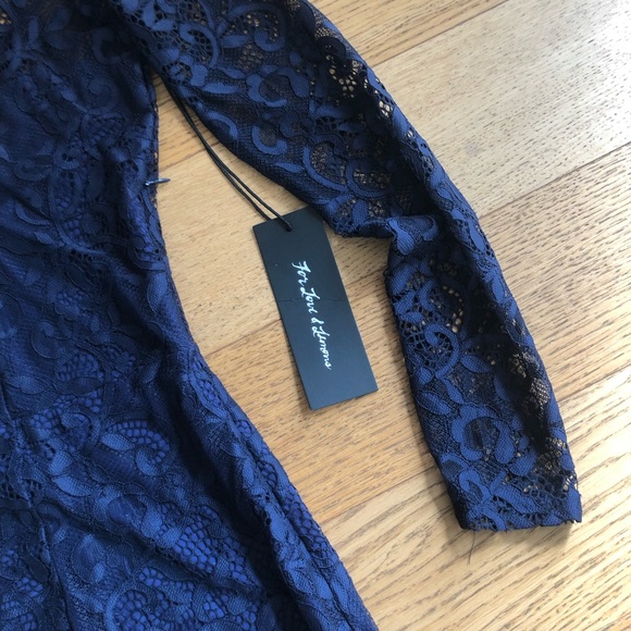 For love & lemons navy blue lace dress sz XS - Picture 5 of 8